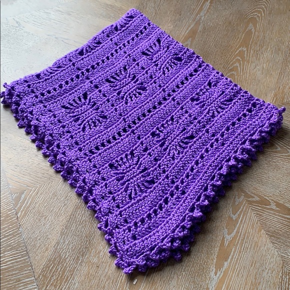 purple baby blanket